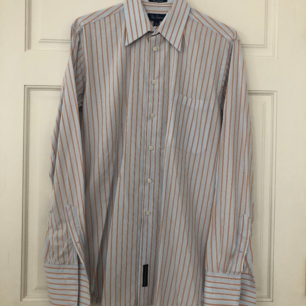 Paul Fredrick Cuff Link Shirt | 15 1/2 - 36
